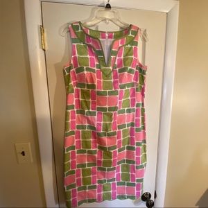 Talbots summer print sleeveless dress